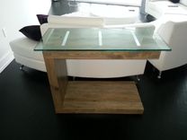 Glass Top Dining And Side Table 4 small