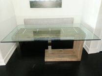Glass Top Dining And Side Table 3 small