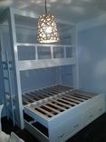 Twin Over Twin Built-In Bunk Bed With Pop-Up Trundle 2 small