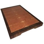 Extra Large End Grain Wood Cutting Board 6 small