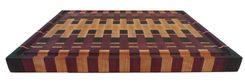 Abstract - End Grain Exotic Wood Cutting Board 5 small