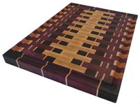 Abstract - End Grain Exotic Wood Cutting Board 2 small