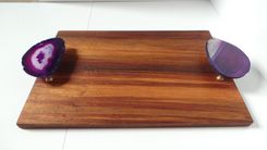Rosewood And Agate Serving Board 3 small