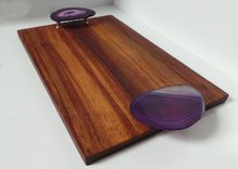 Rosewood And Agate Serving Board 2 small