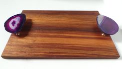 Rosewood And Agate Serving Board 4 small