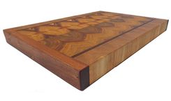 Canary Wood - Exotic Wood End Grain Cutting Board 4 small