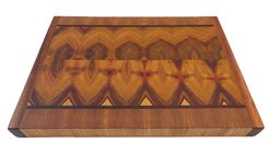Canary Wood - Exotic Wood End Grain Cutting Board 6 small