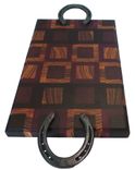 Horseshoe Handle - Exotic Wood Cutting Board 3 small