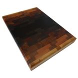 Transition - Light To Dark To Light, End Grain Wooden Cutting Board 4 small