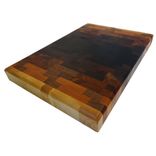 Transition - Light To Dark To Light, End Grain Wooden Cutting Board 6 small