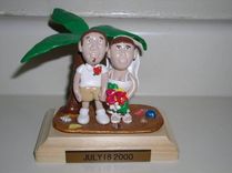 Ivy Creations Custom Personalized Wedding Cake Toppers 6 small