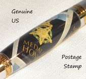 Handcrafted Medal Of Honor Us Postage Stamp Twist Pen 4 small