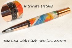 Handcrafted Breast Cancer Us Postage Stamp Twist Pen 3 small