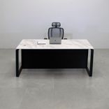 Custom Executive Office Desk, Engineered Stone Top - Aspen Straight Desk 4 small