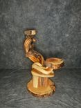 Double Head Twisted Juniper Taxidermy Pedestal 6 small