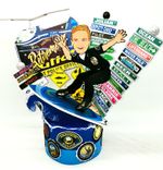 Police Officer Custom Birthday Cake Topper, Look Alike Police Cartoon Portrait 1 small