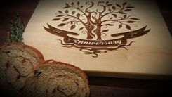 25th Wedding Anniversary Personalized Maple Cutting Board 2 small