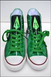 Green Arrow Sneakers, Mens Converse, Custom Converse, Unisex Sizes 2 small