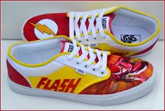 Hand Painted Mens Shoes, Painted Converse, "The Flash" Shoes, Unisex Converse, "The Flash" Converse 4 small
