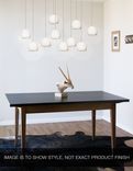 Led Geode Leafed Gem & Porcelain Mini Matte White Clay Pendant Light 3 small