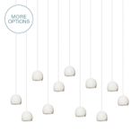 Led Geode Gem & Porcelain Mini Matte Clay Stagger 2-11 Pendant Light Chandelier 1 small