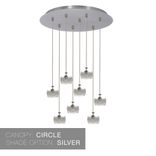 Led Geode Leafed Gem & Porcelain Mini Clay Stagger 2-11 Pendant Light Chandelier 5 small