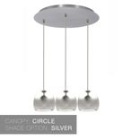 Led Geode Leafed Gem & Porcelain Mini Clay Equal Length 2-11 Pendant Light Chandelier 3 small