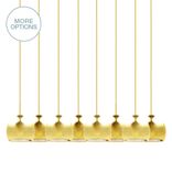 Led Geode Leafed Gem & Porcelain Mini Clay Equal Length 2-11 Pendant Light Chandelier 1 small