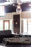Rustic Blown Glass & Wood Drop Ship Rope Pendant Light 3 small