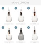 Hand Blown Teardrop Glass & Birch Wood Chandelier 2 small