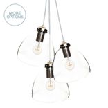 8" Hand Blown Glass 2-11 Cascade Pendant Light Chandelier 1 small