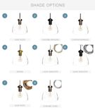 8" Hand Blown Glass 2-11 Pendant Light Chandelier 2 small