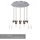 8" Hand Blown Glass 2-11 Pendant Light Chandelier 4 small