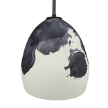 Porcelain Ceramic Ombre Black Clay Pendant Light 1 small
