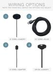 Porcelain Ceramic Black & Brass Clay Pendant Light 4 small