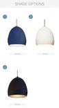 Rustic Ship Rope Matte Porcelain Globe Clay Pendant Chandelier 2 small