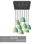 Porcelain Globe Clay Stagger 2-11 Pendant Light Chandelier 5 small