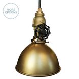 Factory 7" Vintage Valve Pipe Pendant Light- Brass 1 small