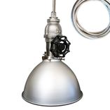Factory 7" Vintage Valve Pipe Pendant Light- Nickel 1 small