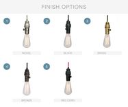 Industrial Rustic Pipe Pendant Light- Black 3 small