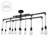 Industrial Rustic Pipe Chandelier - 12 Light 1 small