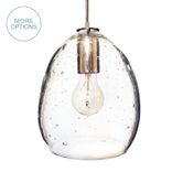 Hand Blown Seeded Glass Pendant Light 1 small