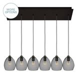 Custom 8" Hand Blown Glass 2-11 Pendant Light Chandelier 1 small