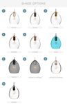 Custom 8" Hand Blown Glass 2-11 Stagger Pendant Light Chandelier 2 small