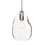 Bubble Nickel Clear Pendant Light 1 small