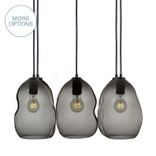 11" Smoke Hand Blown Glass Bubble 2-11 Pendant Light Chandelier 1 small