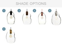 11" Clear Hand Blown Glass Bubble 2-11 Pendant Light Chandelier 2 small