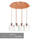 11" Clear Hand Blown Glass Bubble 2-11 Pendant Light Chandelier 4 small