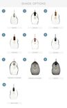 11" Hand Blown Clear Glass Bubble Stagger 2-11 Pendant Light Chandelier 2 small