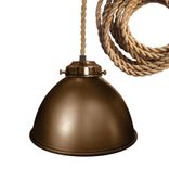 Factory 7" Metal Shade Pendant Light- Ship Rope Cord 1 small